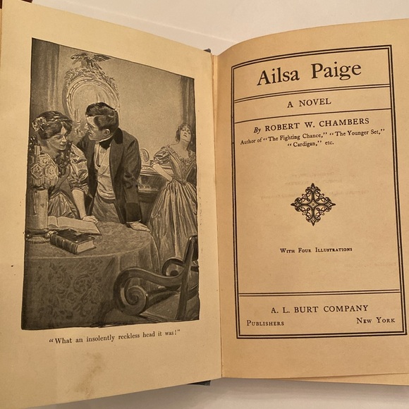 🎉HP🎉 Antique Book ‘AILSA PAIGE’ by Robert W. Chambers - Picture 6 of 9